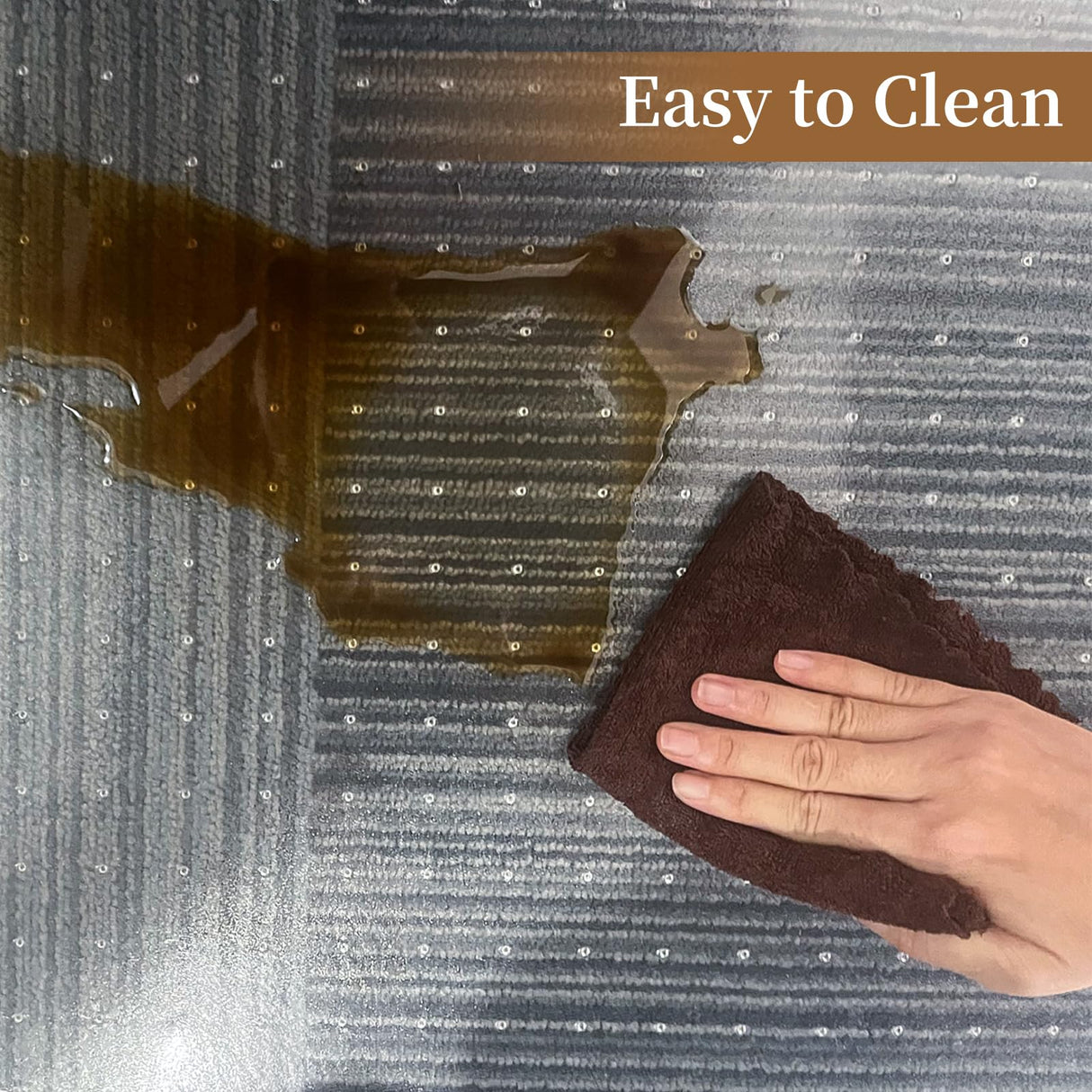 MESHDO Office Chair Mat for Carpet, 36" X 48" X 0.09" Desk Chair Mat for Carpet Floors, Clear and Thick Rolling Computer Chair Mats with Non-Slip Studded for Home and Office Low Pile Carpets