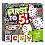 Skillmatics Board & Card Game - First to 5, Category Game with a Twist, Quick Thinking, Perfect for Parties, Christmas, Family Game Nights, Gifts for Kids, Teens, Adults, Ages 8, 9, 10 & Up