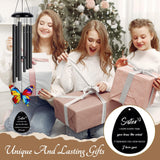 Sister Gifts from Sisters, Sister Birthday Gift from Sisters, Gift for Sisters Birthday, Sisters Present from Sis Brother, Sis Wind Chimes, Best Sis Ever Presents for Christmas, Mothers Day