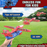 Fuwidvia 3 Pack Airplane Launcher Toys, 13.2 in LED Foam Glider Kids 4-12