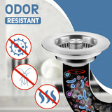 Kitchen Sink Drain Strainer 2 Pack, 304 Stainless Steel Pop Up Sink Stopper, Anti-Clogging Sink Drain Strainer for US Standard Kitchen Drain (SUS304 Brushed)