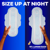 Always Ultra Thin Feminine Pads with Wings for Women, Size 5, Extra Heavy Overnight Absorbency, Unscented, Up to 100% Leak-Free Comfort, 92 Count