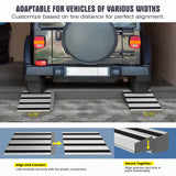 Nuvium 4" Rise Modular Threshold Ramp for Doorways, Stable Wheelchair Ramp for Home Steps, Aluminum Door Ramp and Curb Ramp for Scooters, Power Chairs, Cars, 1100LBS Load Capacity