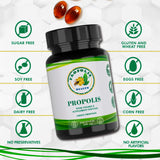 Propolis Health Propolis Capsules 1000mg-Daily with Vitamin E Per dose - Pure Brazilian Green Propolis Extract - Immune Booster 50 Days Supply -100 Capsules