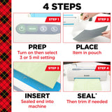 Scotch Thermal Laminating Pouches, 200 Count, Clear, 3 mil.