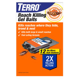 TERRO Roach Killer Gel Bait Stations, 12-Pack, Ready-to-Use Cockroach Bait