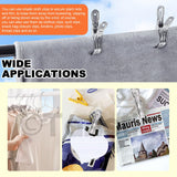 Tanstic 40Pcs 3.5 Inch Stainless Steel Greenhouse Clamps Garden Clips Greenhouse Clips Heavy Duty Garden Clips with Strong Grip and Large Open Mouth for Netting Holding