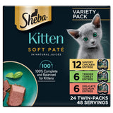 Sheba Perfect Portions Kitten Pate Wet Cat Food, Multipack, 2.6 oz, 24 ct