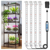 Wiaxulay 16in Plant Grow Light Strip for Indoor Growing, Full Spectrum 15W
