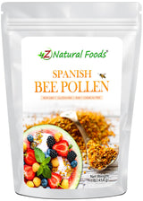 Z Natural Foods Spanish Bee Pollen Granules - Pure & Raw Pollen Granule, Product of Spain - Nutrient-Dense for Energy & Immune Support - Aromatic Sweet Flavor, Sprinkle on Salads & Smoothies, 1lb