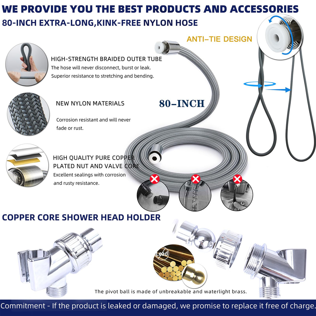 Filtered Shower Head with Handheld - High Pressure Mineral ShowerHead with Filters for Hard Water - Reduces Dry Itchy Skin, Easy Instal, 4 Modes, Water Saving, Durable, Detachable anti blocking