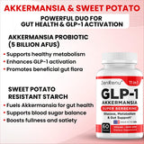 Zenrenu GLP-1 Supplement for Women-Natural Appetite,Craving & Loss Support – Akkermansia Probiotic, Super Berberine & Cinnamon,11-in-1 Gut & Metabolism Support - GLP1 Activate -60 Vegan Caps