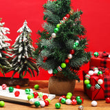 Poen 100 Pcs 20 mm Christmas Rhinestone Bubblegum Beads for Pens Bulk Crystal Resin Acrylic Plastic Spacer Chunky Beads for Christmas DIY Craft Keychain Necklace Bracelet Jewelry Making Holiday Decor