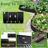 8 Inch Galvanized Steel Landscape Edging – Rounded Edge Metal Border
