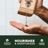 Dr. Squatch NEW Body Wash for Men with Nourishing, Natural Ingredients | No Paraben, Phthalate, Sulfate | Wood Barrel Bourbon (14 oz), Coconut Castaway & Pine Tar (8 oz, 2-Pack) & Body Scrubber