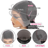30 Inch Deep Wave Lace Front Wig Human Hair 13x6 HD Pre Plucked 200% Density Deep Curly Lace Frontal Wig for Women