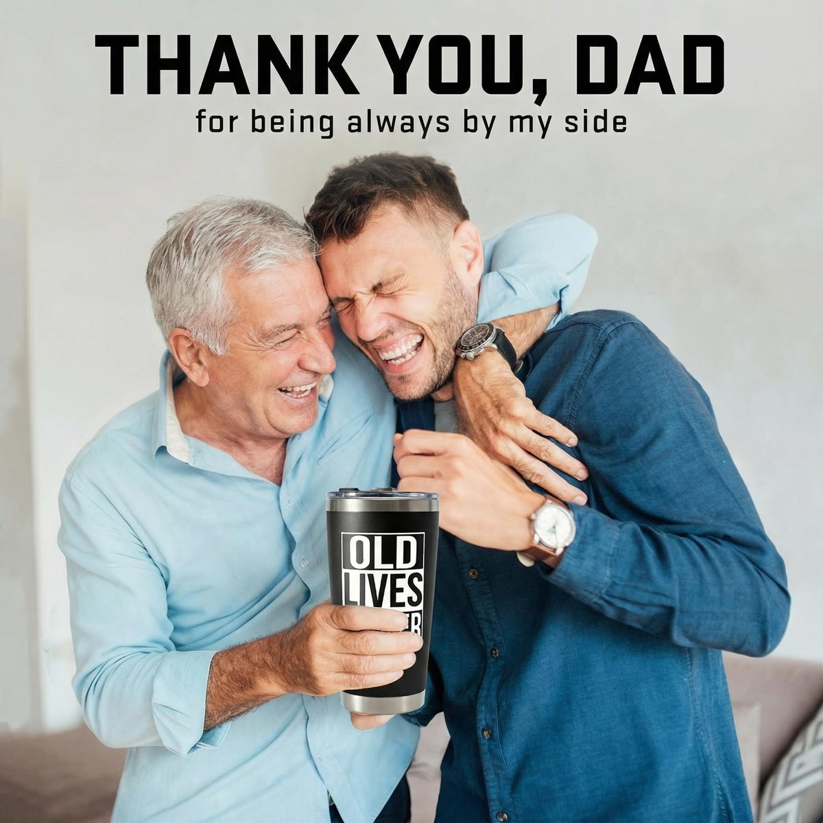 Gag Gifts for Men - Gifts for Dads from Daughter, Son for Fathers Day, Christmas - 30th, 40th, 50th, 60th Birthday Gifts for Men, Him - Dad Birthday Gifts, Old Man Gift, Old Lives Matter Tumbler 20oz