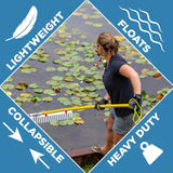 Jenlis Razer Rake Heavy Duty Collapsible Aluminum Pond & Lake Rake