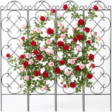 Thealyn 4 Pack 48" x 12.5" Metal Trellis for Potted Plants and Planters