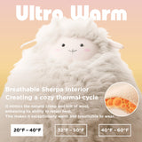 Bedsure Wearable Blanket Hoodie, Long Hooded Blanket Sweatshirt as Christmas Birthday Gifts for Women, Cozy Sherpa Hoodie for Adult, Standard, Grey