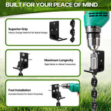 24" Heavy Duty Ground Anchors Screw in, Set of 4 Mobile Home Anchors, Multi-Purpose Earth Anchors with Brackets and Adapter for Drill, Ideal for Mobile Homes, Storage Sheds and Carports(Black)