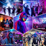 MEGOO Led Light up Mask with Gesture Sensing, Halloween Gifts for Kids