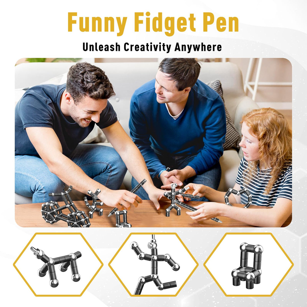 Stocking Stuffers for Adults Men, Gifts for Men Fidget Pen, Christmas Gift