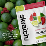 Skratch Labs Hydration Powder | Sport Drink Mix | Electrolytes Powder for Exercise, Endurance, and Performance | Raspberry Limeade with Caffeine | 20 Servings | Non-GMO, Vegan, Kosher