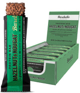 Barebells Protein Bars Hazelnut & Nougat - 12 Count, 1.9oz Bars - Protein Snacks with 20g of High Protein - Chocolate Protein Bar with 1g of Total Sugars - On The Go Protein Snack & Breakfast Bars