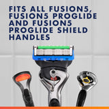 Gillette Fusion5 and ProGlide Men's Razor Blade Refills, 5-Blade Cartridges, Variety Pack, 12 Count