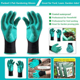Professional 3-Pack 63 Gallon Lawn Garden Bags Large (D31,H19 inch) Yard Waste Bags W/Gardening Gloves,Standable,Reusable Leaf Bag,Lawn Debris Bin,Garden Trash Container,Plant Trimmings Bag 4 Handles