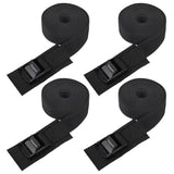 Ayaport Lashing Straps Car Roof Rack Straps Cam Buckle Tie Down Strap for Kayak, SUP, Canoe, Surfboard Packing Black 4 Pack