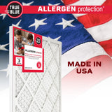True Blue 12x36x1 MERV 11 Allergen Air Filter (4-Pack) | Electrostatic Pleated HVAC Furnace Air Filter | Replacement Filter for Home Use | Made in USA