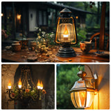 AYOGU 6-Pack LED Flame Light Bulb, 3 Mode E12 Edison Bulb, 1.2W Warm White, for Chandelier, Halloween Decorations, Christmas, Outdoor, Indoor