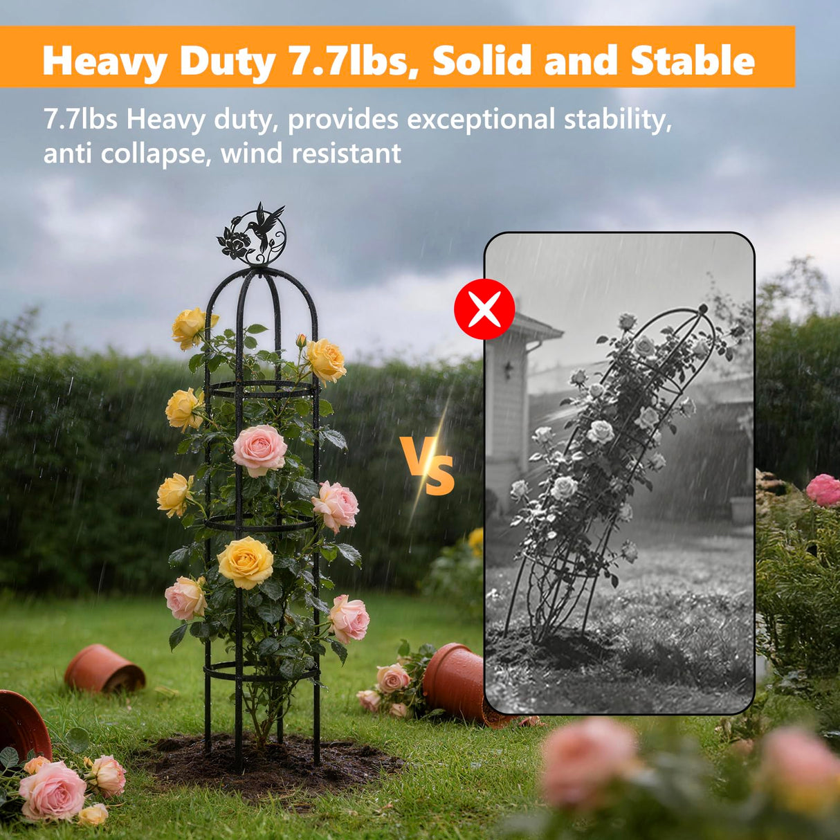 Elegant Outdoor Garden Trellis for Climbing Plants with Premium 100% Metal