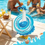 Xihaian Bikini Porch Goose Outfits for 23'' Porch Lawn Goose Costume Hawaiian Clothes for Summer Outdoor Garden Yard Decor