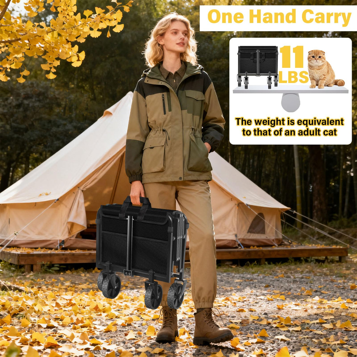 Foldable Collapsible Wagons Carts with Wheels — Folding Utility Wagon Cart Portable & Easy to Store for Groceries,Apartment Moving,Sports & Garden|Collapsible Wagon for Yard Work&Shopping,Graphite