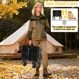Foldable Collapsible Wagons Carts with Wheels — Folding Utility Wagon Cart Portable & Easy to Store for Groceries,Apartment Moving,Sports & Garden|Collapsible Wagon for Yard Work&Shopping,Graphite