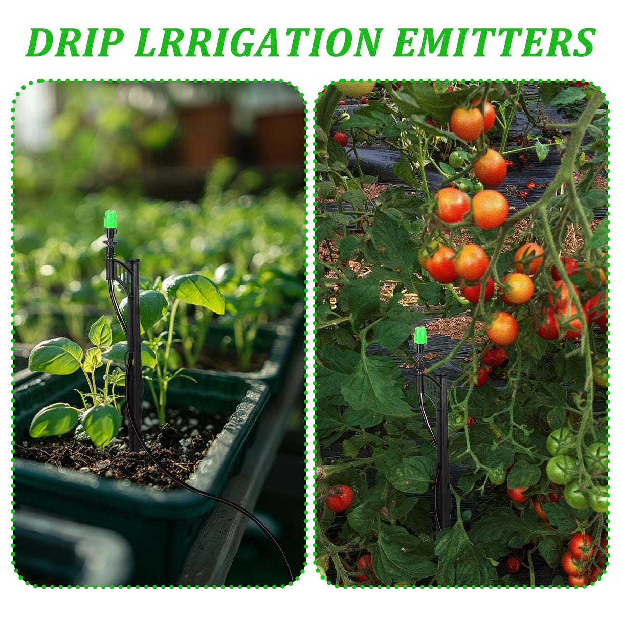30 Pcs 12.8" Irrigation Drip Support Stakes 1/4 Inch Drip Irrigation Stakes for 1/4 Inch Drip Irrigation Tubing Hose Holder Drip Irrigation Support Stakes for Gardens Irrigation Supplies