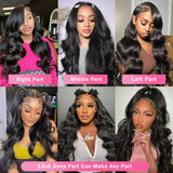 28 Inch 13x6 Body Wave Lace Front Wigs Human Hair 200% Density HD Lace Frontal Wigs Human Hair Glueless Wigs Human Hair Pre Plucked With Baby Hair 100% Virgin Human Hair Lace Front Wigs for Women