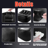 HOMBYS Extra Thick Chair Cushions for Office,6 in Breathable Adult Booster Seat for Car,Waterproof Car Seat Cushion to Raise Seat Height,PU Leather Desk Chair Cushion for Long Sitting