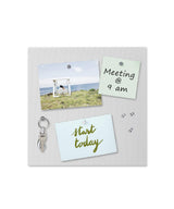 Umbra Bulletboard – Cork Board, Bulletin Board and Magnetic Board for Walls – Modern Look with Dual Surface Design – Includes 12 Pushpins and 12 Magnets, 12x12 Inch, White