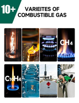 STMOUTUO Gas Leak Detector for RV & Home - Detects Propane, Methane & Combustible Gases, 2 Batteries Included (Green)