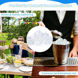 380 Pack Reusable Ice Cubes for Drinks, BPA-Free Plastic Ice Cubes, Refreezable & Washable Ice Cubes Reusable Without Diluting for Whiskey, Coffee, Parties, Camping & Ice Bath
