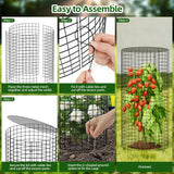 SPECILITE 10 Pack Plant Protector from Animals, 14"x16" Pre-Bent Wire Mesh