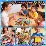 Kiss Monkey 640 PCS Party Favors for Kids, Fidget Toys Bulk, Prize Treasure Box Toys for Classroom, Goodie Bags Stuffers for Kids, Pinata Stuffers for Kids, Birthday Gifts, Carnival Prizes