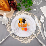 Supernal 360pcs Plastic Silverware Heavy Duty, Silver Disposable Silverware Sets for Parties,Plastic Forks and Spoons,Party Disposable Flatware Suit for Weddings, Birthday Thanksgiving Christmas