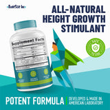 Height Growth Maximizer - Made in USA - Natural Height Increase Booster & Bone Growth Pills - Grow Taller Supplement for Adults, Teens & Kids - Vitamins for Boys & Girls to Get Taller - 120 capsules
