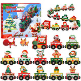 Advent Calendar 2026 Magnetic Wooden Animal Train for Kids,24 Day Christmas Advent Calendar Surprise Train,Montessori Magnetic Train Toy Christmas Countdown Gift for Toddlers,Boys and Girls