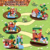 Magnetic Blocks-150PCS Grassland Magnetic Building Blocks Set, Kids Classroom Sensory Toy for Toddlers STEM Learning, Construction Stacking Toy for Kids 3+ Boys and Girls Christmas Birthday Gifts